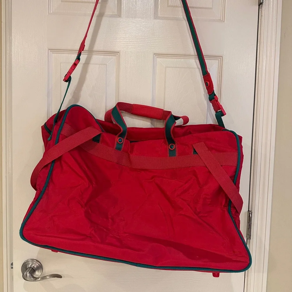 Vintage Coca-Cola Sportswear Red Nylon Duffel Bag Travel Weekender Gym Bag